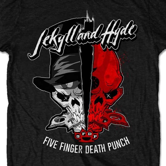 Five Finger Death Punch Jekyll Hyde Rock Band Fan Gift Graphic T Shirt 159 - Picture 2 of 5